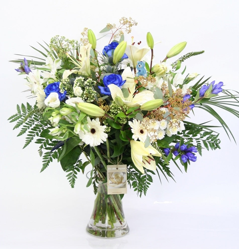 Bouquet Azur Blauw Geburt
