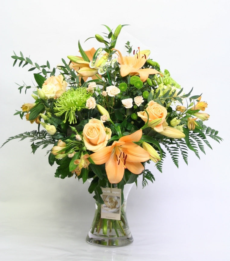 Bouquet Peach Harmonie neues Zuhause