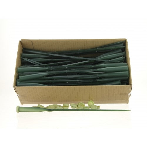 Tube de vue 30 cm vert avec capuchon