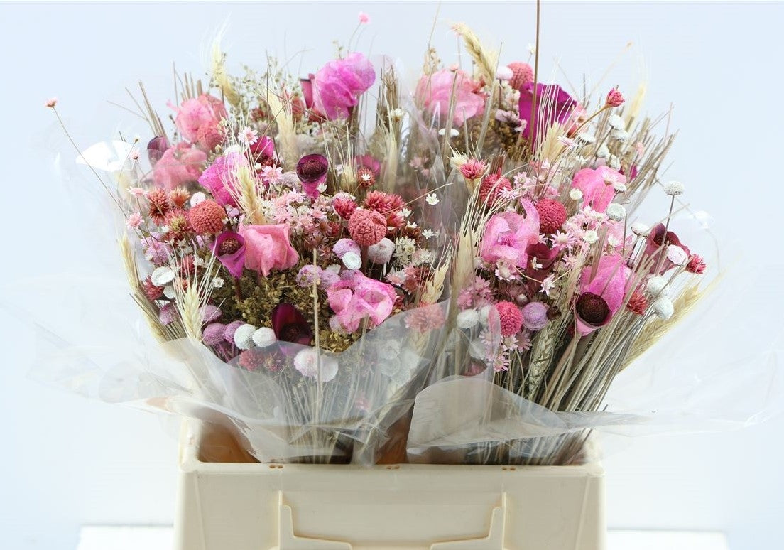 Getrocknete Bouquet -Fanasie rosa