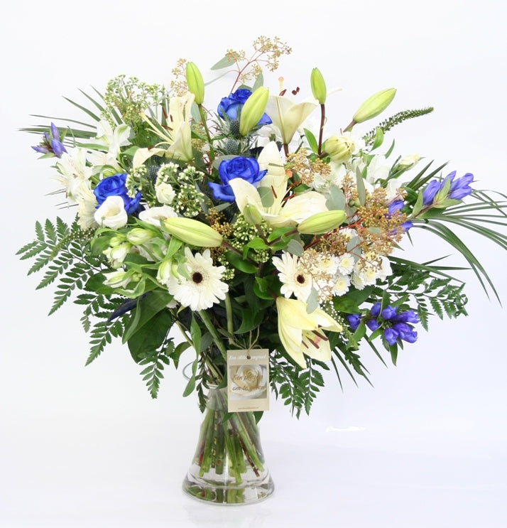 Blumenstrauß blaues Gefühl
