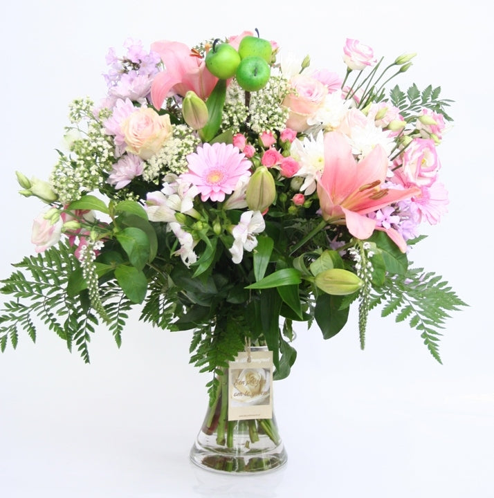 Bouquet de fleurs rose passion se rétablit bientôt