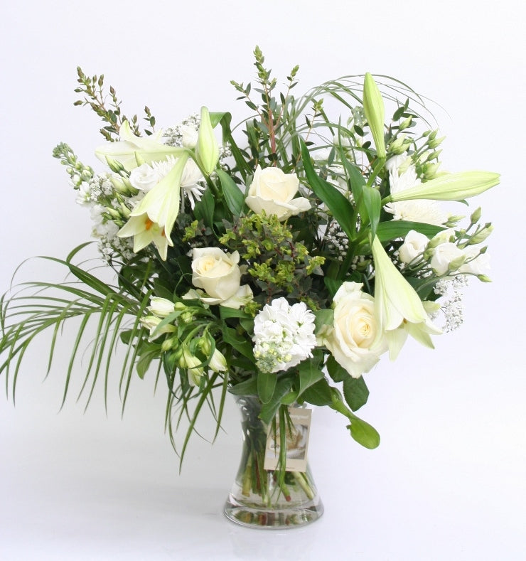 Bouquet fleurs de fleurs blanc beauté merci