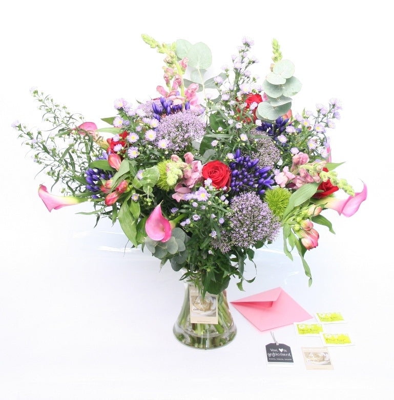 Bouquet Blumen Harmonische Plukbouette neues Zuhause