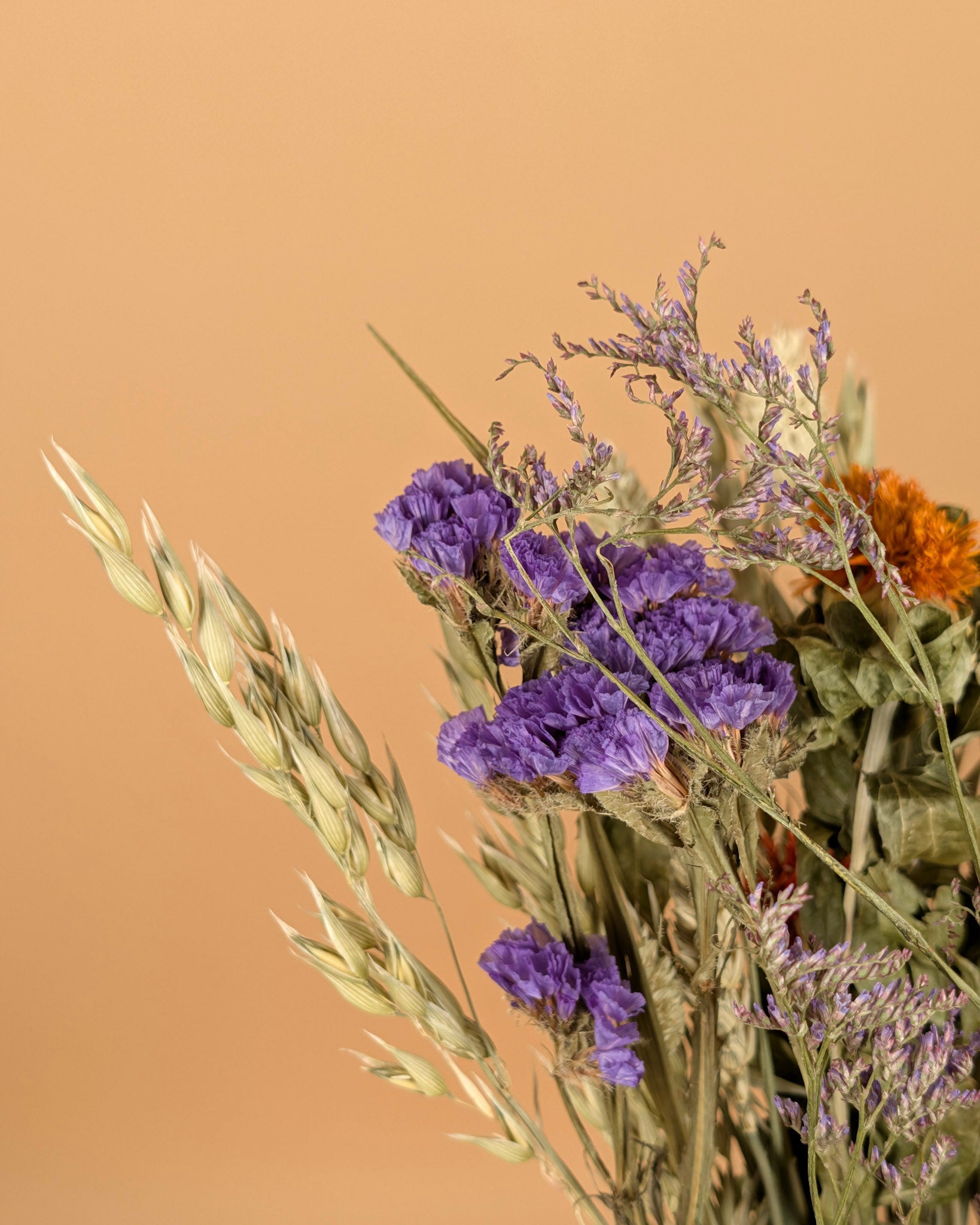 Bouquet de champ séché Joie jaune