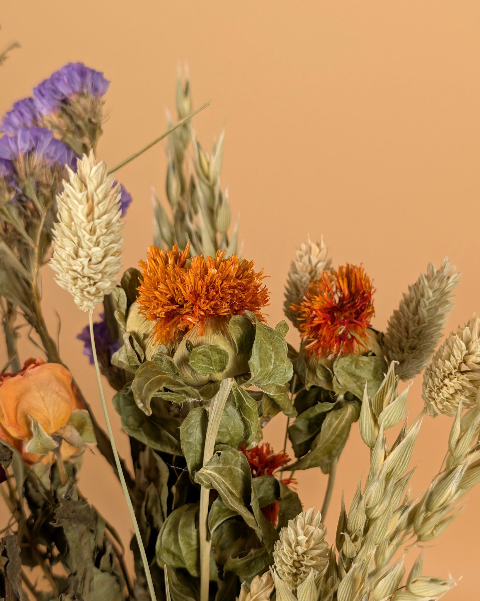 Bouquet de champ séché Joie jaune