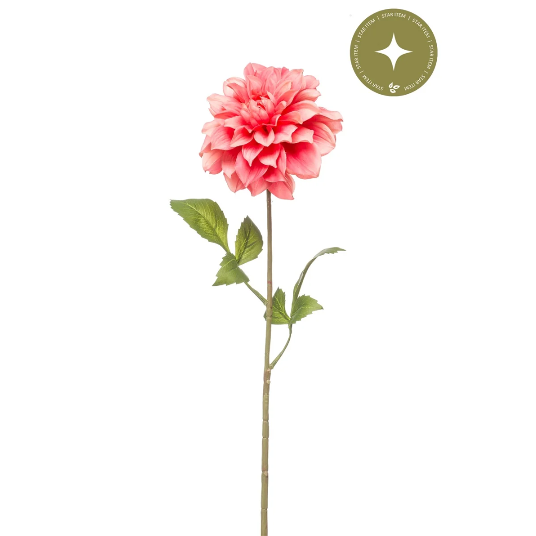 Dahlia de soie – Rose saumon (72 cm)