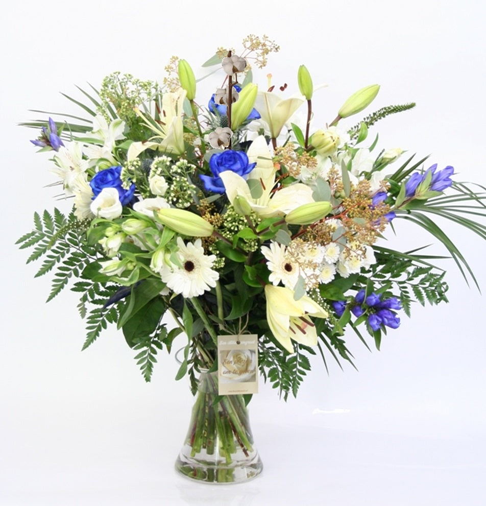 Bouquet Azur Blauw Verloven und heiraten