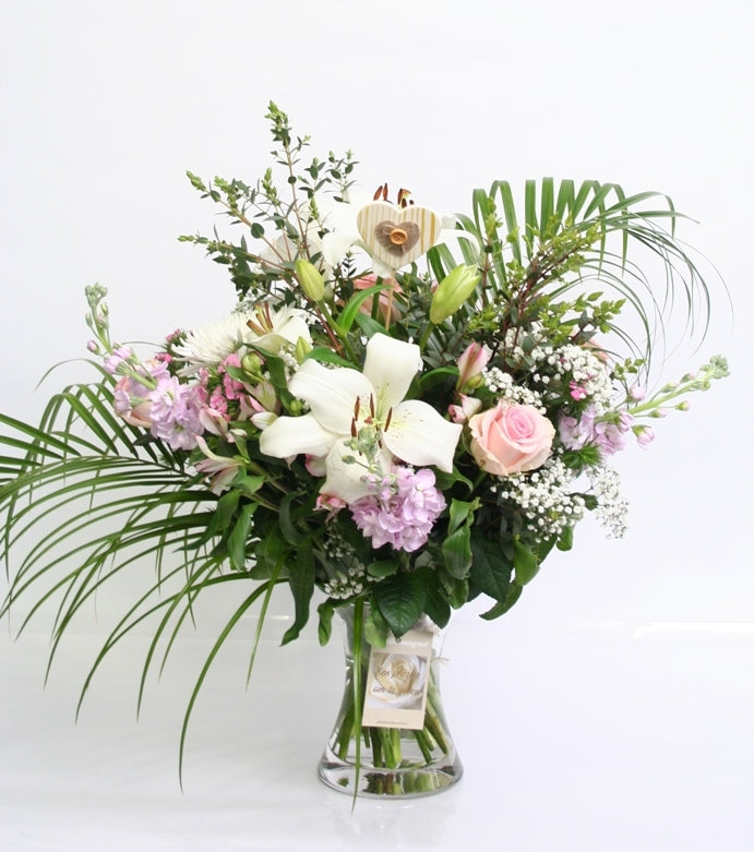 Bouquet de tendresse rose blanc partez et se marier