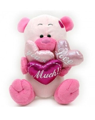 Cuddle bear big with balloons love you so much