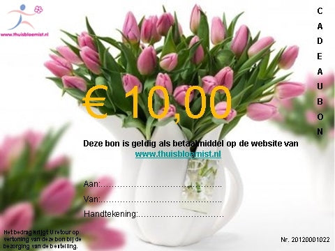 Geschenkgutschein, um jemanden von 10.00 € zu überraschen.