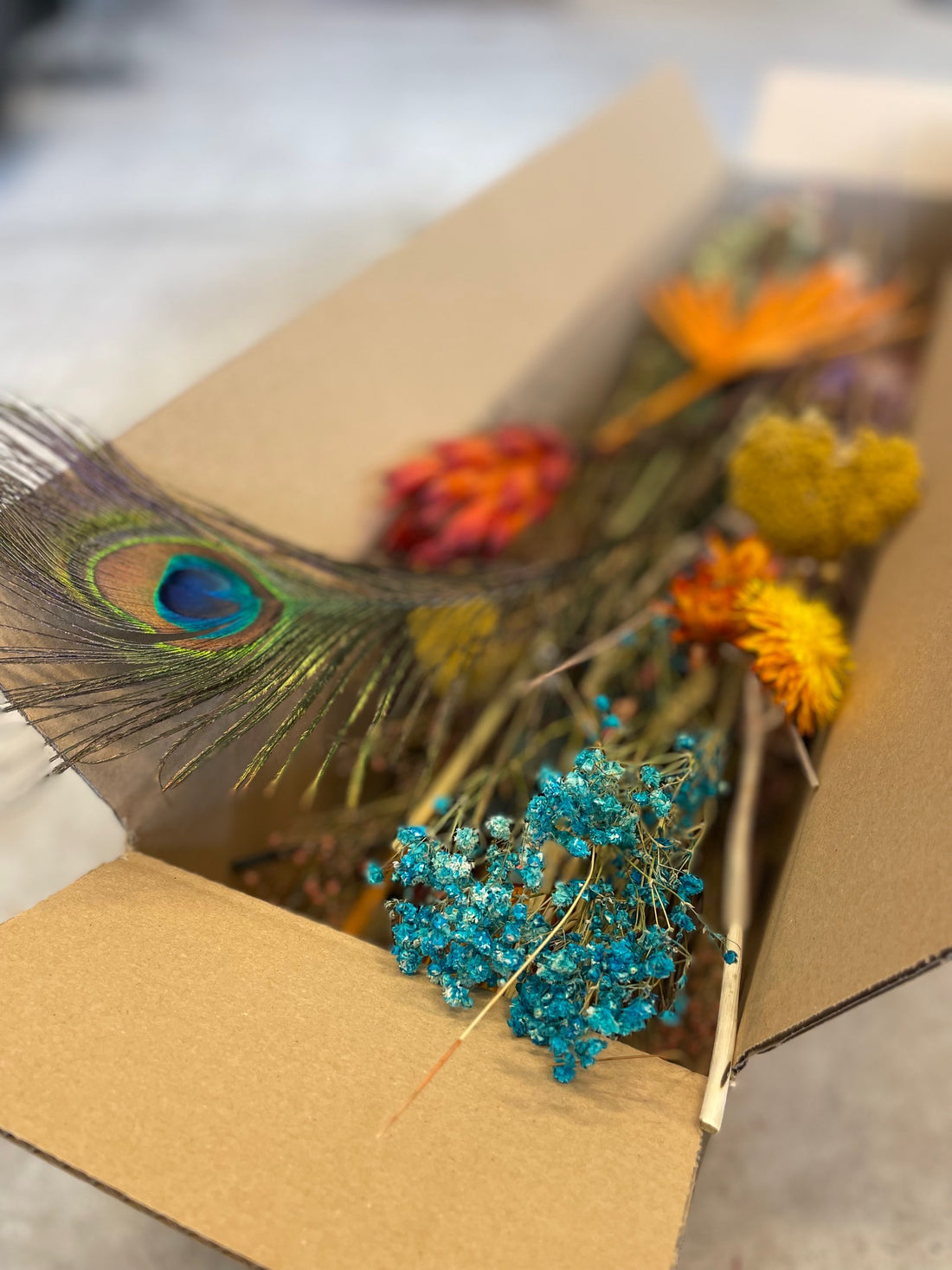 Nein - abgelöste DIY Trockenblüten Box groß - Farbe