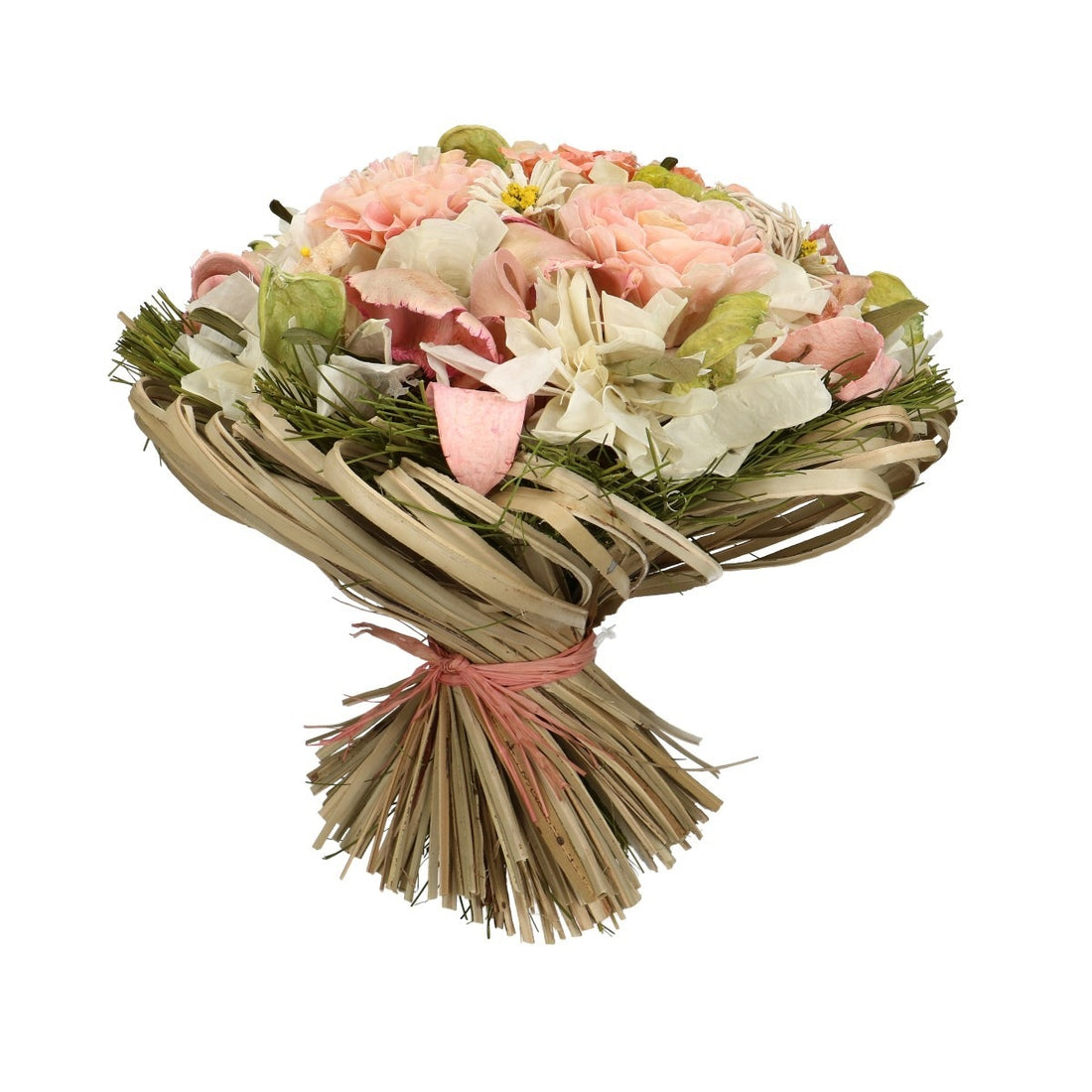 Bouquet de fleurs sèches Lena Peach Salmon Rose Medium