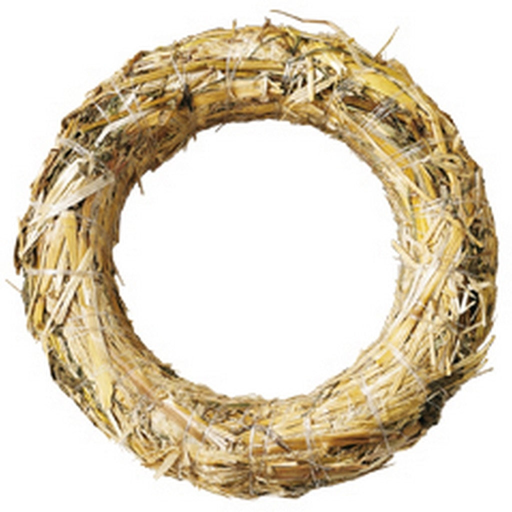 Straw wreath 25 cm