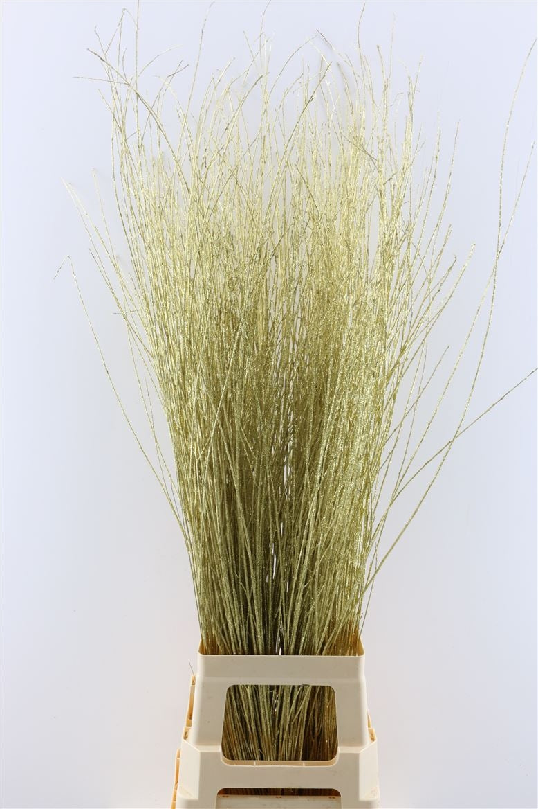 Salix Branches 100 cm dans la couleur or avec des paillettes