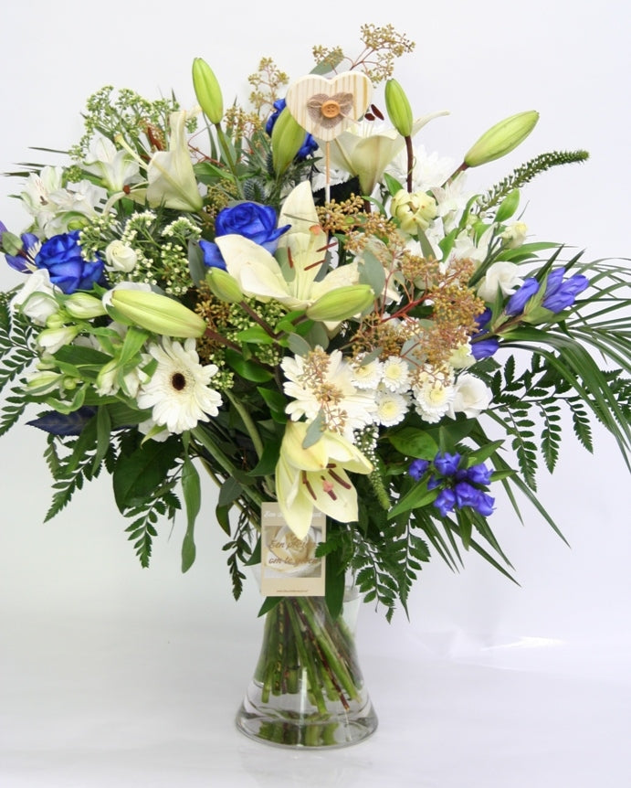 Boeket bloemen Blauwe Sensatie Liefde