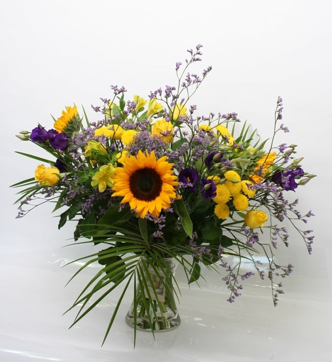 Bouquet of Bloemen Sunflowing Spracht wird bald gut