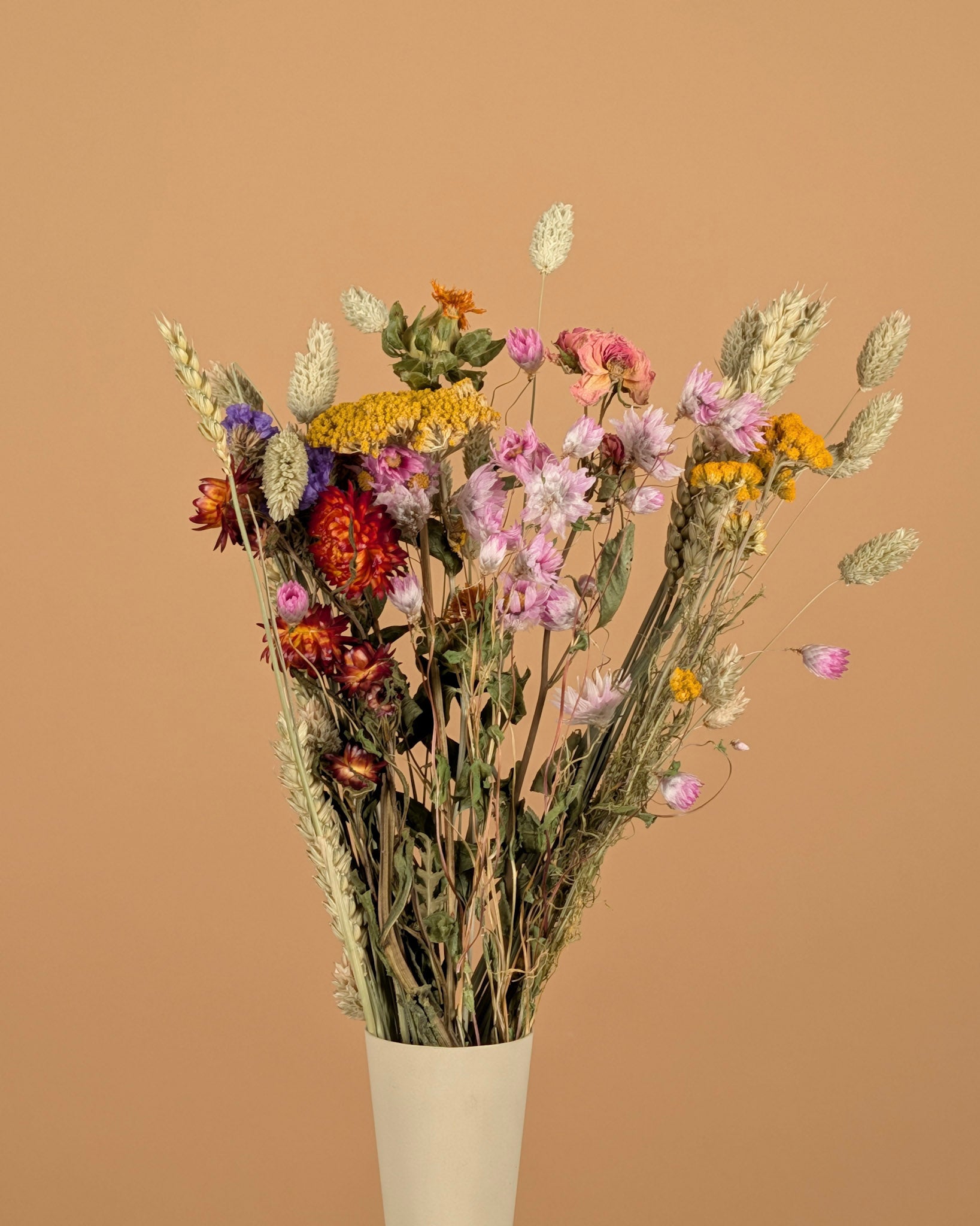 Bouquet de champ séché coloré