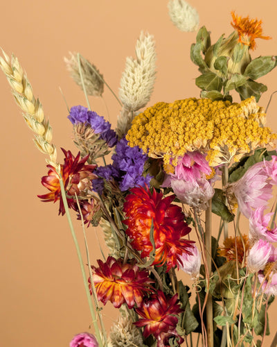 Getrocknetes Feldstrauß bunt