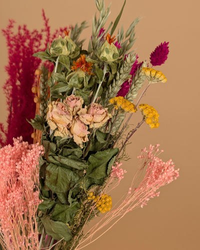 Coup de cœur estival – Bouquet de fleurs séchées des champs d'été 50 cm