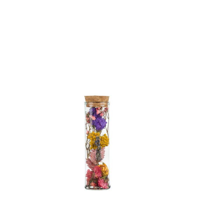 Trockene Blumen - Wunschflasche - Multi