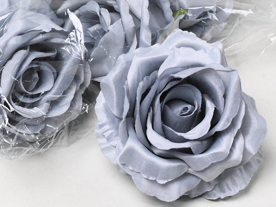 Rose satin gris d11cm