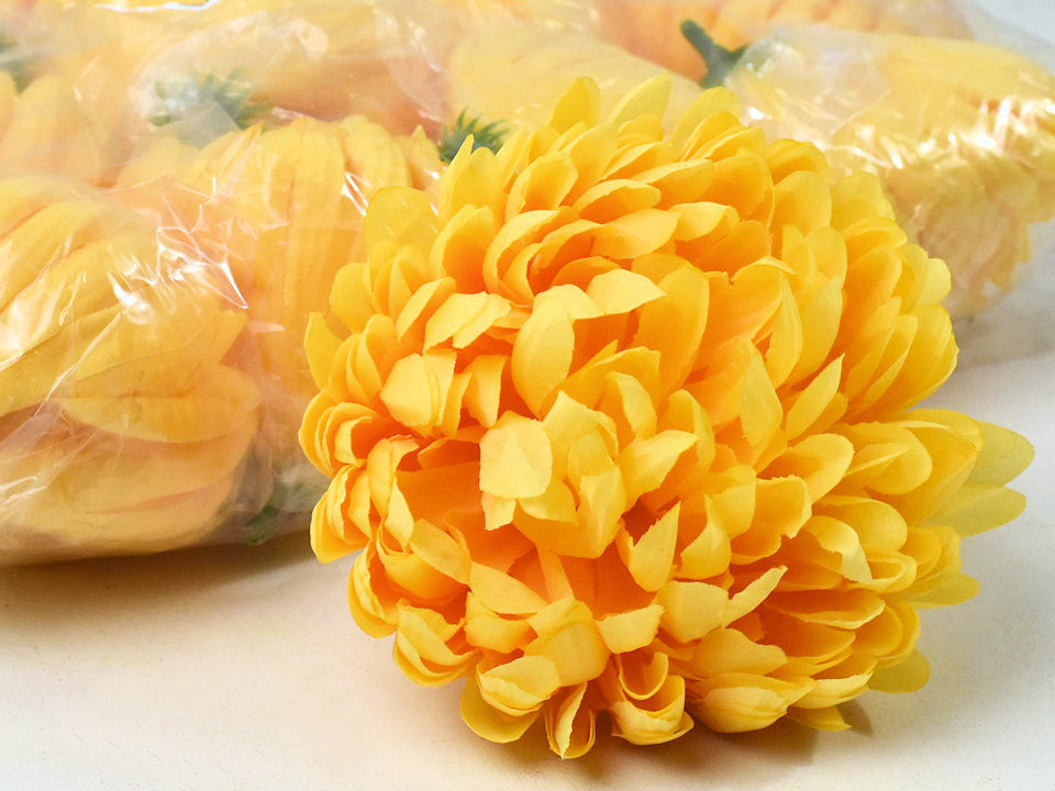 Chrysanthemum jaune d13cm