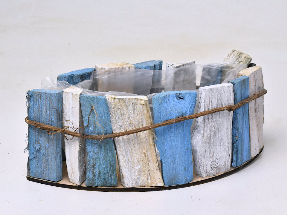 Planter blue 37x18cm