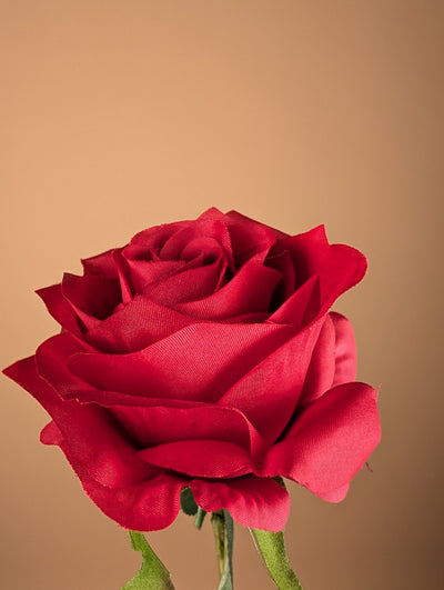 Rose de soie Simone – Rouge foncé (45 cm)