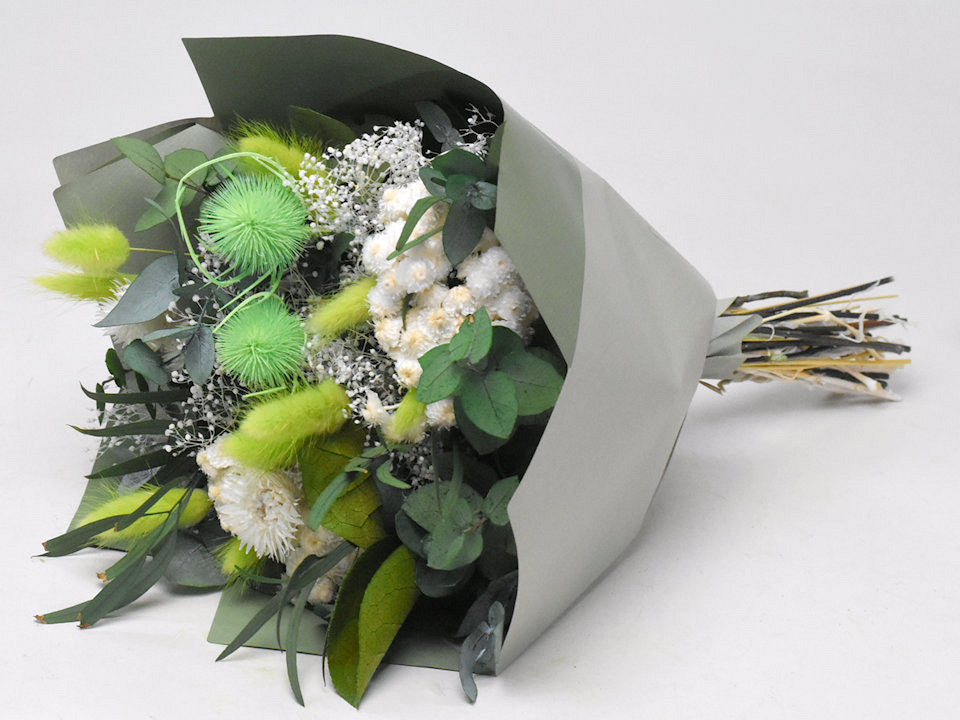 Dry flowers bouquet green 40cm