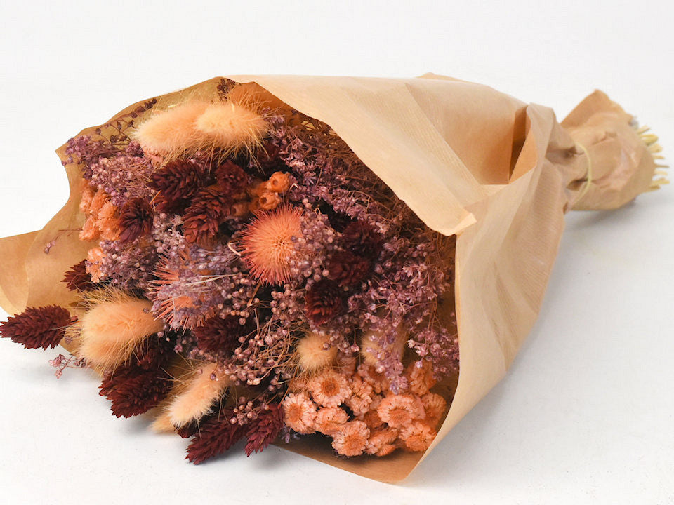 Dry flowers bouquet terracotta 40cm