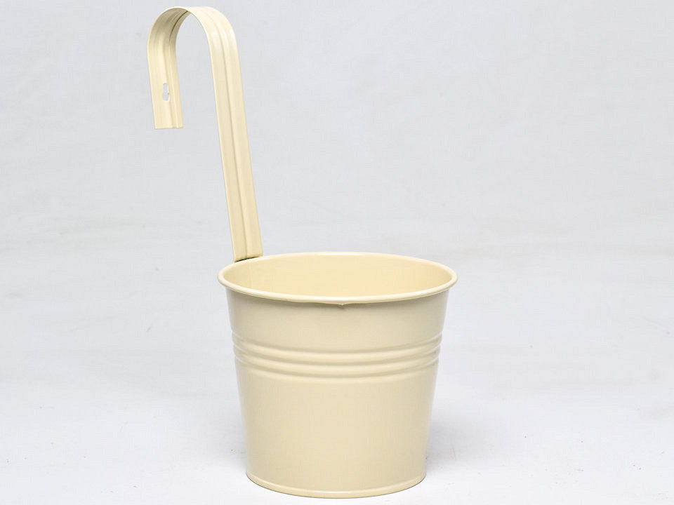 Hangpot Zink H14/H32cm Crème