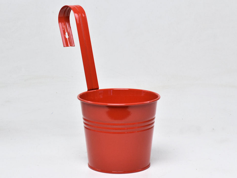 Hangpot Zink H11/H29cm Rood