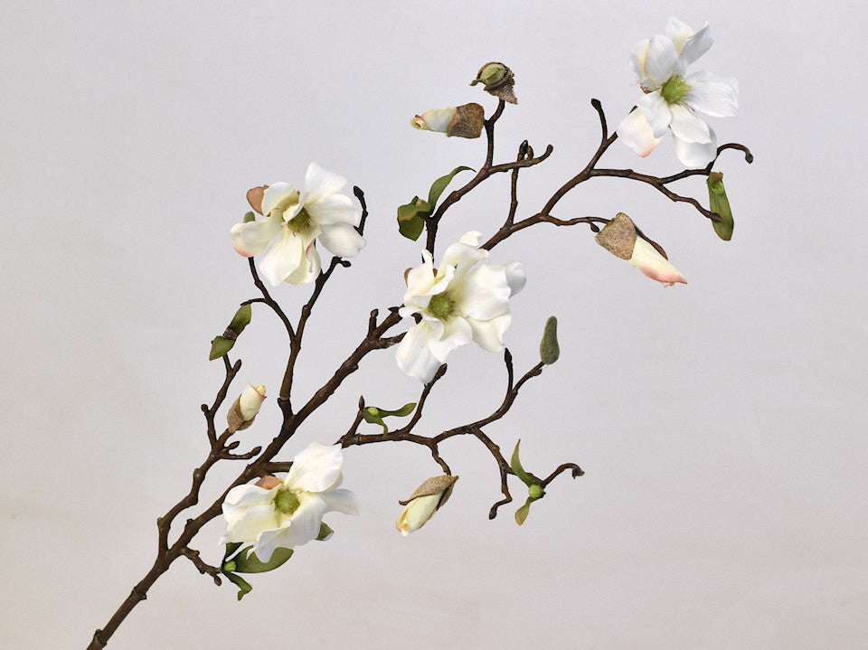 Magnoliat Branch 78 cm blanc