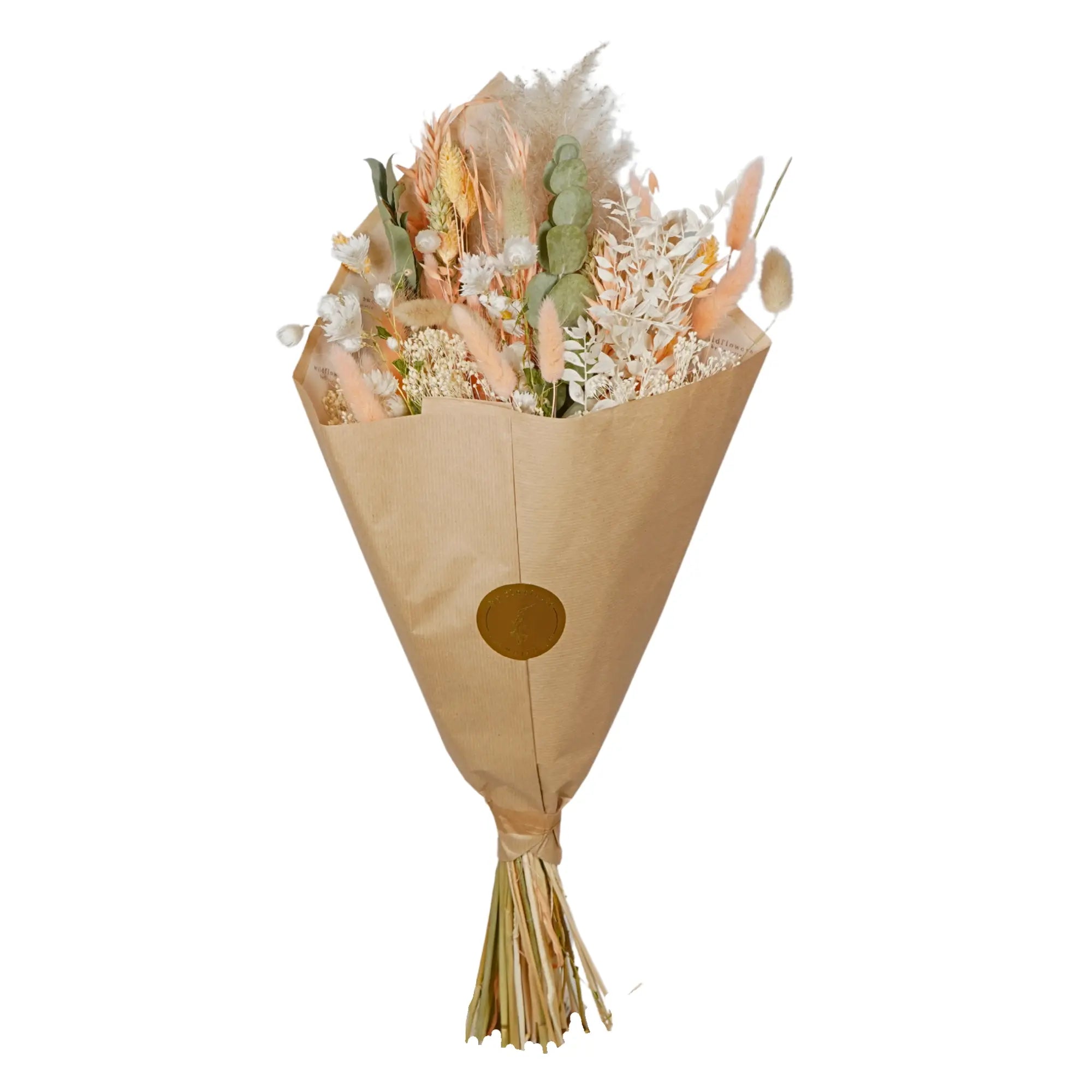 Exclusief Droogbloemen Veldboeket – Soft Peach