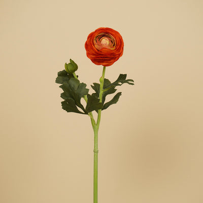Renoncule de soie – Orange chaud (51 cm)